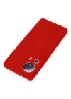 Newface Xiaomi Mi 13 Lite Kılıf Nano içi Kadife Silikon - Kırmızı