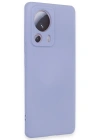Newface Xiaomi Mi 13 Lite Kılıf Nano içi Kadife Silikon - Lila