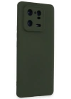 Newface Xiaomi Mi 13 Pro Kılıf Nano içi Kadife Silikon - Koyu Yeşil