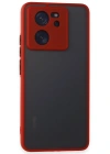 Newface Xiaomi Mi 13T Pro Kılıf Montreal Silikon Kapak - Kırmızı