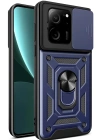 Newface Xiaomi Mi 13T Pro Kılıf Pars Lens Yüzüklü Silikon - Lacivert
