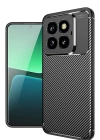 Newface Xiaomi Mi 14T Pro Kılıf Auto Focus Karbon Kapak - Siyah
