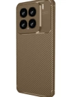 Newface Xiaomi Mi 15 Kılıf Auto Focus Karbon Kapak - Kahverengi