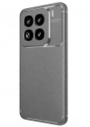 Newface Xiaomi Mi 15 Pro Kılıf Auto Focus Karbon Kapak - Gri