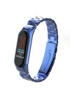 Newface Xiaomi Mi Band 4 Metal Baklalı Kordon - Mavi