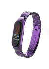 Newface Xiaomi Mi Band 4 Metal Baklalı Kordon - Mor