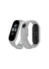 Newface Xiaomi Mi Band 4 Spor Delikli Kordon - Gri-Beyaz