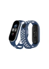 Newface Xiaomi Mi Band 4 Spor Delikli Kordon - Lacivert-Beyaz