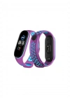 Newface Xiaomi Mi Band 4 Spor Delikli Kordon - Mor-Mavi