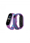 Newface Xiaomi Mi Band 4 Spor Delikli Kordon - Mor-Mavi