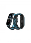 Newface Xiaomi Mi Band 4 Spor Delikli Kordon - Siyah-Mavi