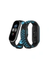 Newface Xiaomi Mi Band 4 Spor Delikli Kordon - Siyah-Turkuaz
