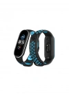 Newface Xiaomi Mi Band 4 Spor Delikli Kordon - Siyah-Turkuaz