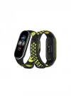 Newface Xiaomi Mi Band 4 Spor Delikli Kordon - Siyah-Yeşil-Beyaz