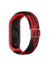 Newface Xiaomi Mi Band 4 Star Kordon - Kırmızı-Siyah
