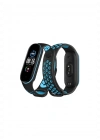 Newface Xiaomi Mi Band 6 Spor Delikli Kordon - Siyah-Mavi
