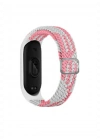 Newface Xiaomi Mi Band 6 Star Kordon - Pembe-Beyaz