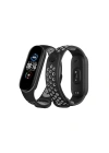 Newface Xiaomi Mi Band 7 Spor Delikli Kordon - Siyah-Gri