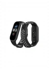 Newface Xiaomi Mi Band 7 Spor Delikli Kordon - Siyah-Gri