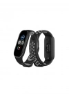 Newface Xiaomi Mi Band 7 Spor Delikli Kordon - Siyah-Gri