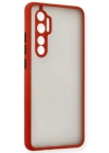 Newface Xiaomi Mi Note 10 Lite Kılıf Montreal Silikon Kapak - Kırmızı