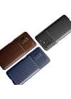 Newface Xiaomi Poco F3 Kılıf Auto Focus Karbon Kapak - Siyah