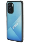 Newface Xiaomi Poco F3 Kılıf Miami Şeffaf Silikon - Siyah