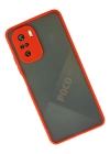 Newface Xiaomi Poco F3 Kılıf Montreal Silikon Kapak - Kırmızı