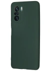 Newface Xiaomi Poco F3 Kılıf Nano içi Kadife Silikon - Koyu Yeşil