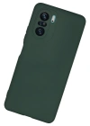 Newface Xiaomi Poco F3 Kılıf Nano içi Kadife Silikon - Koyu Yeşil