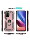 Newface Xiaomi Poco F3 Kılıf Sofya Yüzüklü Silikon Kapak - Rose