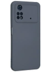 Newface Xiaomi Poco M4 Pro 4G Kılıf Nano içi Kadife Silikon - Gri