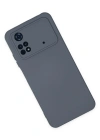 Newface Xiaomi Poco M4 Pro 4G Kılıf Nano içi Kadife Silikon - Gri