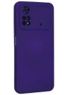 Newface Xiaomi Poco M4 Pro 4G Kılıf Nano içi Kadife Silikon - Mor