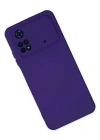 Newface Xiaomi Poco M4 Pro 4G Kılıf Nano içi Kadife Silikon - Mor