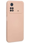 Newface Xiaomi Poco M4 Pro 4G Kılıf Nano içi Kadife Silikon - Pudra