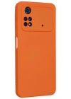 Newface Xiaomi Poco M4 Pro 4G Kılıf Nano içi Kadife Silikon - Turuncu