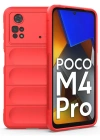Newface Xiaomi Poco M4 Pro 4G Kılıf Optimum Silikon - Kırmızı