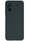 Newface Xiaomi Poco M5 Kılıf Nano içi Kadife Silikon - Koyu Yeşil