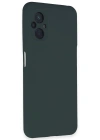 Newface Xiaomi Poco M5 Kılıf Nano içi Kadife Silikon - Koyu Yeşil