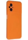 Newface Xiaomi Poco M5 Kılıf Nano içi Kadife Silikon - Turuncu