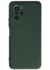 Newface Xiaomi Poco X3 GT Kılıf Nano içi Kadife Silikon - Koyu Yeşil