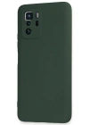 Newface Xiaomi Poco X3 GT Kılıf Nano içi Kadife Silikon - Koyu Yeşil