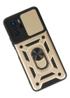 Newface Xiaomi Poco X3 GT Kılıf Pars Lens Yüzüklü Silikon - Gold