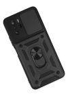 Newface Xiaomi Poco X3 GT Kılıf Pars Lens Yüzüklü Silikon - Siyah