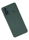Newface Xiaomi Poco X4 Pro 5G Kılıf Nano içi Kadife Silikon - Koyu Yeşil