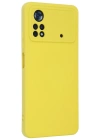 Newface Xiaomi Poco X4 Pro 5G Kılıf Nano içi Kadife Silikon - Sarı