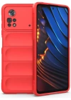 Newface Xiaomi Poco X4 Pro 5G Kılıf Optimum Silikon - Kırmızı