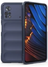 Newface Xiaomi Poco X4 Pro 5G Kılıf Optimum Silikon - Lacivert