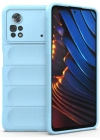 Newface Xiaomi Poco X4 Pro 5G Kılıf Optimum Silikon - Sky Blue